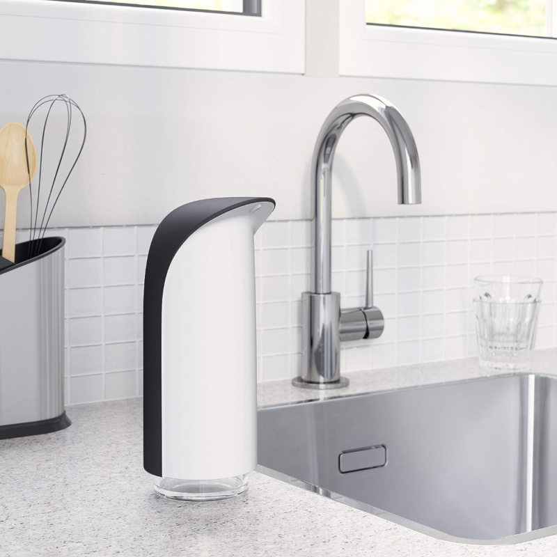 DISPENSADOR DE JABON NEGRO/BLANCO EMPEROR - Imagen 2