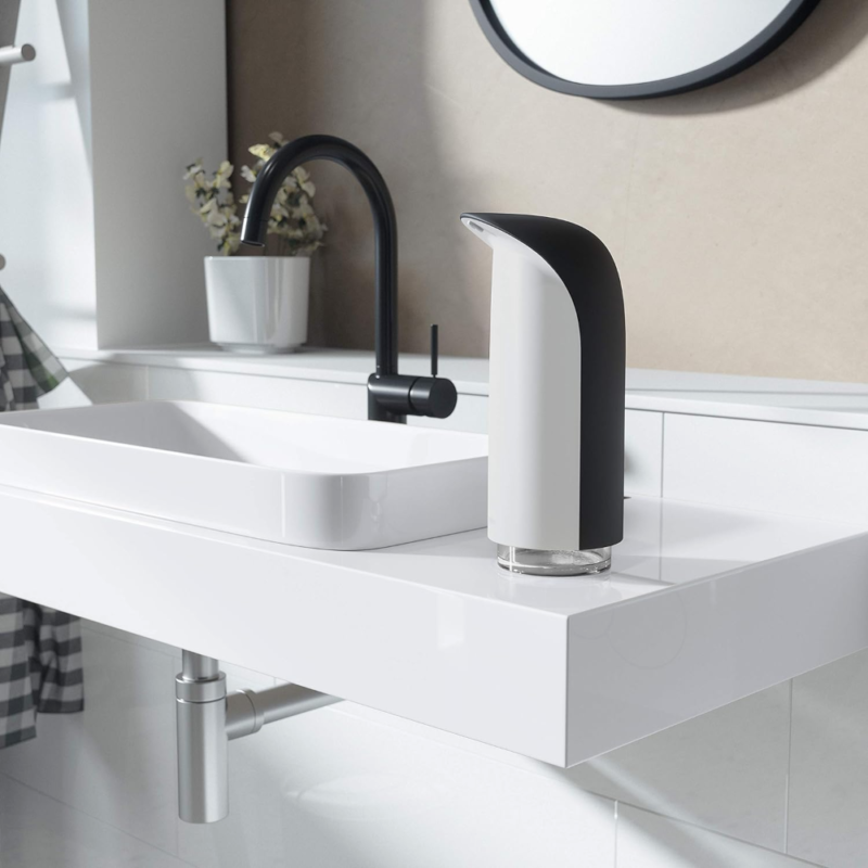 DISPENSADOR DE JABON NEGRO/BLANCO EMPEROR - Imagen 3