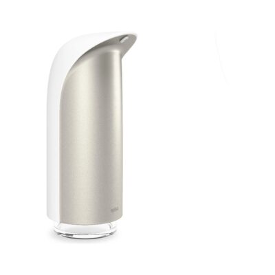 DISPENSADOR DE JABON EMPEROR BLANCO/NIQUEL