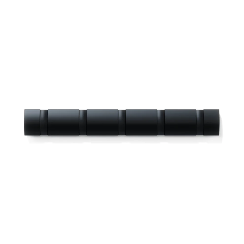 COLGADOR DE PARED 5 GANCHOS FLIP NEGRO - Imagen 2