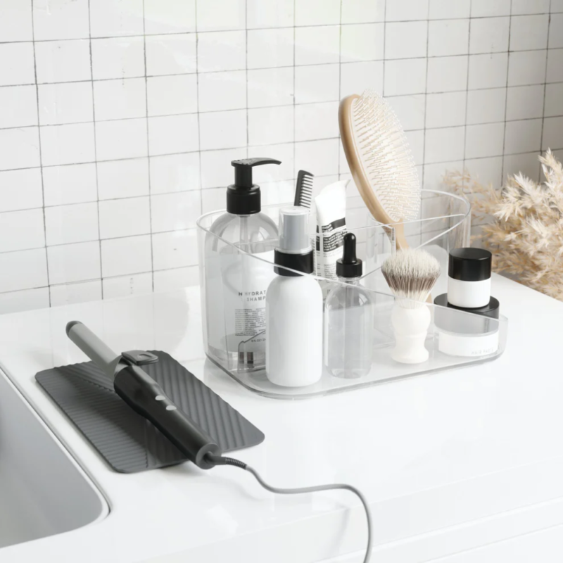 ORGANIZADOR DE HERRAMIENTAS P/PELO GLAM TRANSP./CHARCOAL - Imagen 6