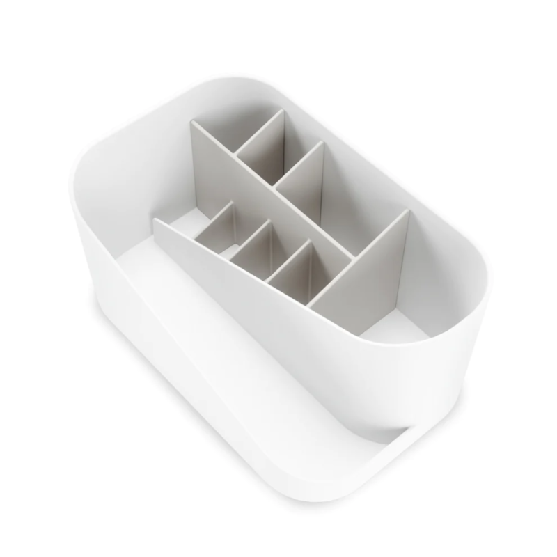 ORGANIZADOR DE COSMETICOS BLANCO/GRIS GLAM - Imagen 2