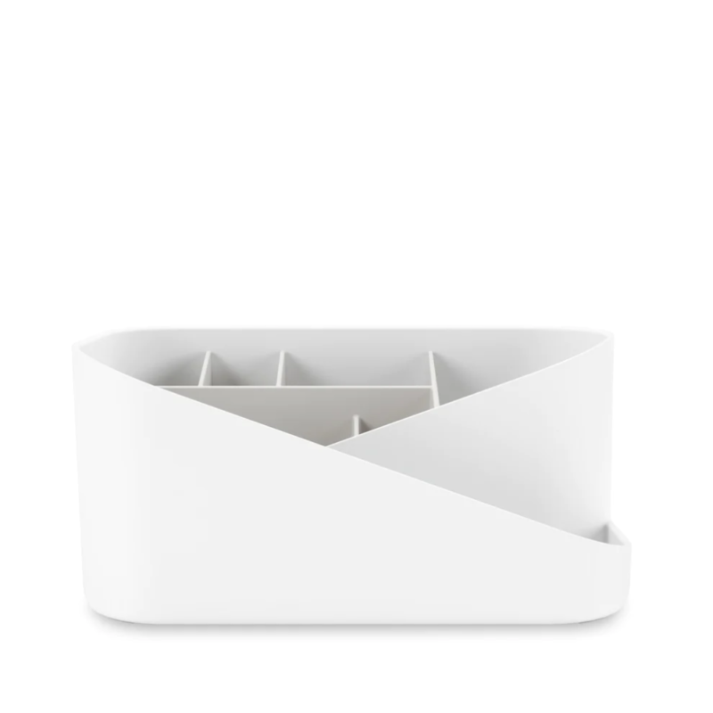 ORGANIZADOR DE COSMETICOS BLANCO/GRIS GLAM - Imagen 3