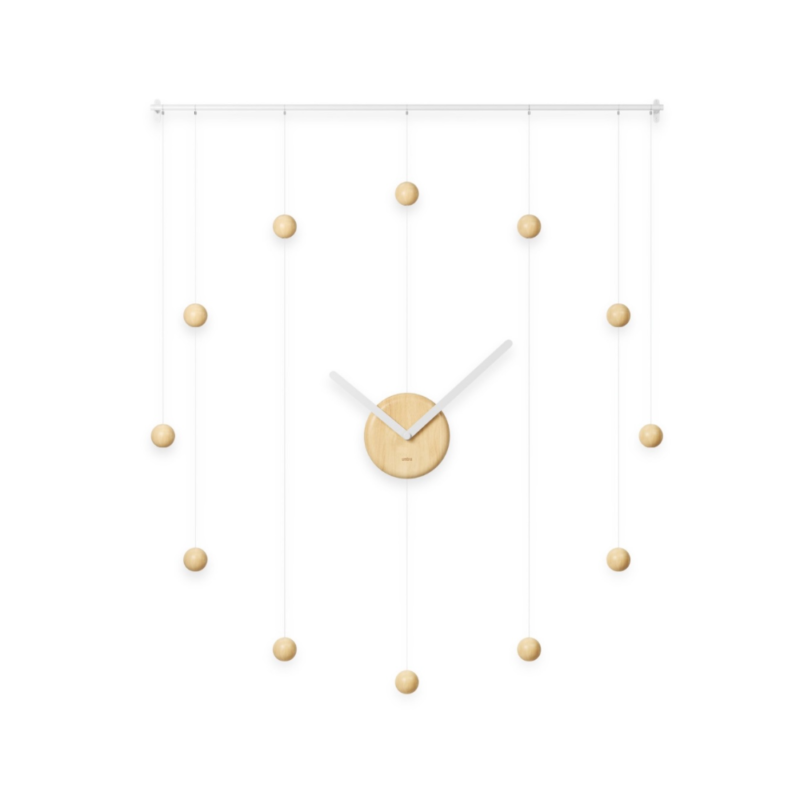 RELOJ COLGANTE HANGTIME BLANCO/NATURAL