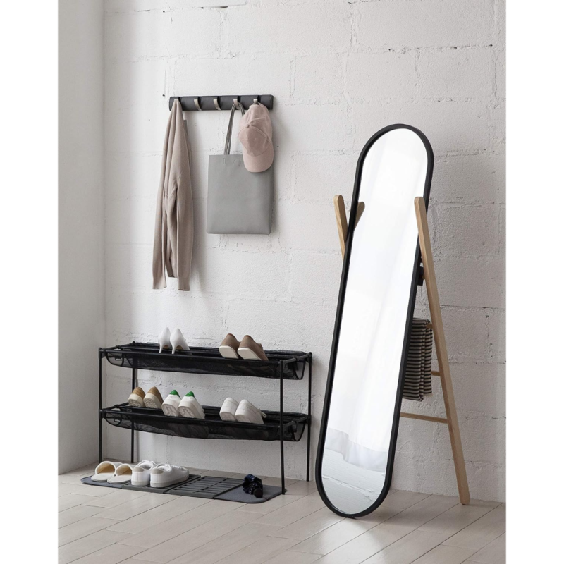 ESPEJO DE PIE HUB FLOOR NEGRO/NATURAL - Imagen 7