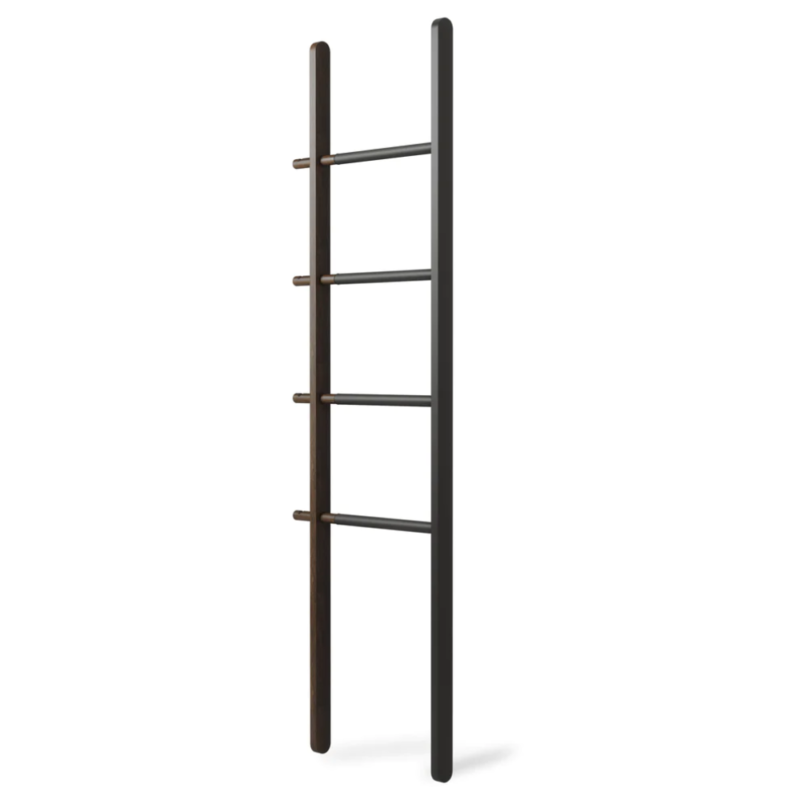 PERCHERO EXTENSIBLE HUB LADDER KD NEGRO/WALNUT - Imagen 5