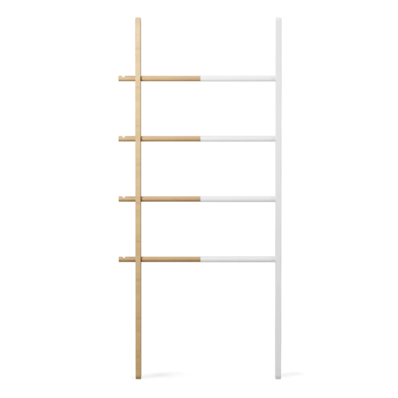 PERCHERO EXTENSIBLE HUB LADDER BLANCO/NATURAL