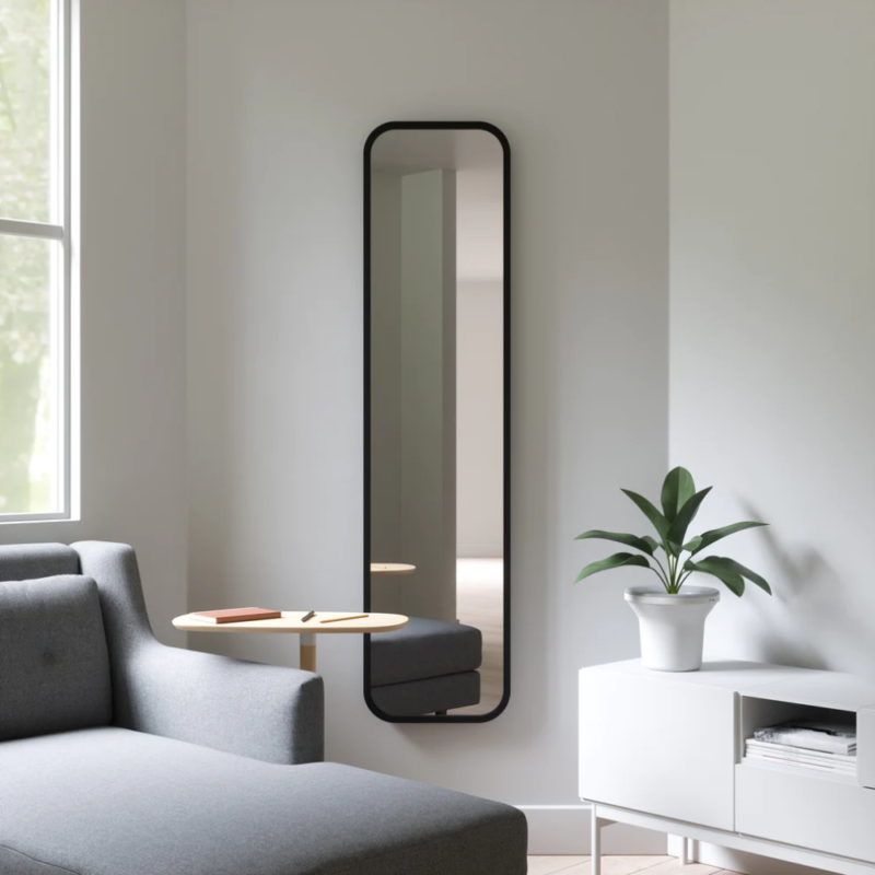 ESPEJO DE PIE HUB LEANING NEGRO 37X157 - Imagen 6