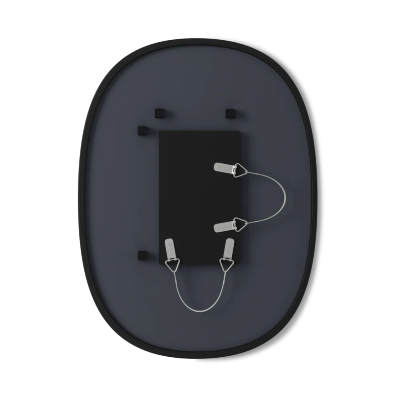 ESPEJO OVAL HUB NEGRO 45X61 - Imagen 4