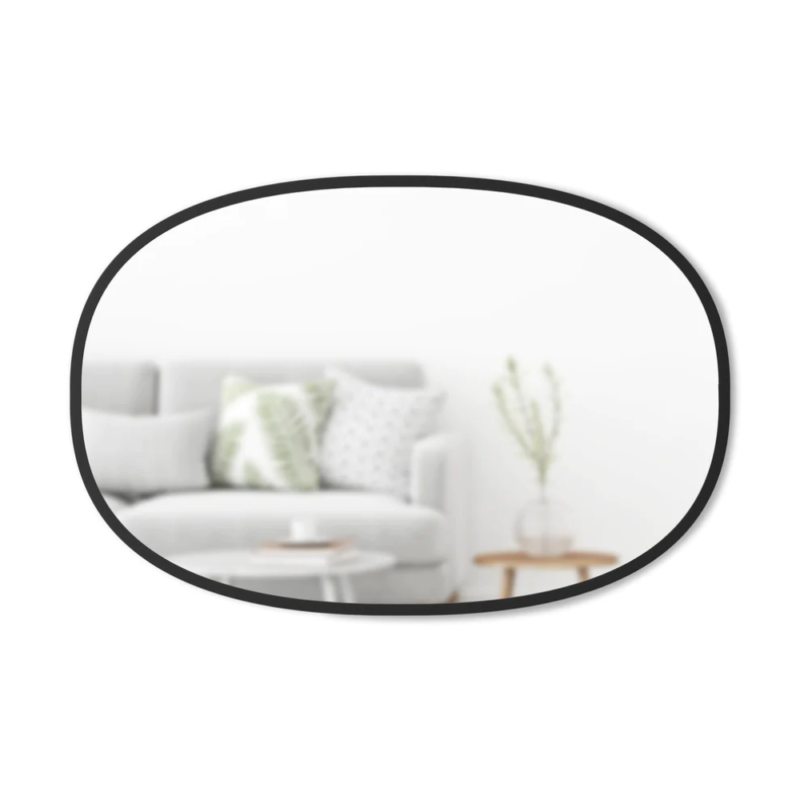 ESPEJO OVAL HUB NEGRO 60X90 - Imagen 2