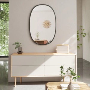 ESPEJO OVAL HUB NEGRO 60X90 - Imagen 5