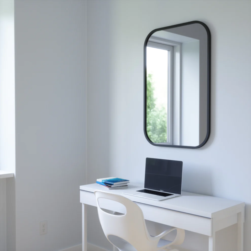 ESPEJO RECTANGULAR HUB BLANCO 60X90 - Imagen 4