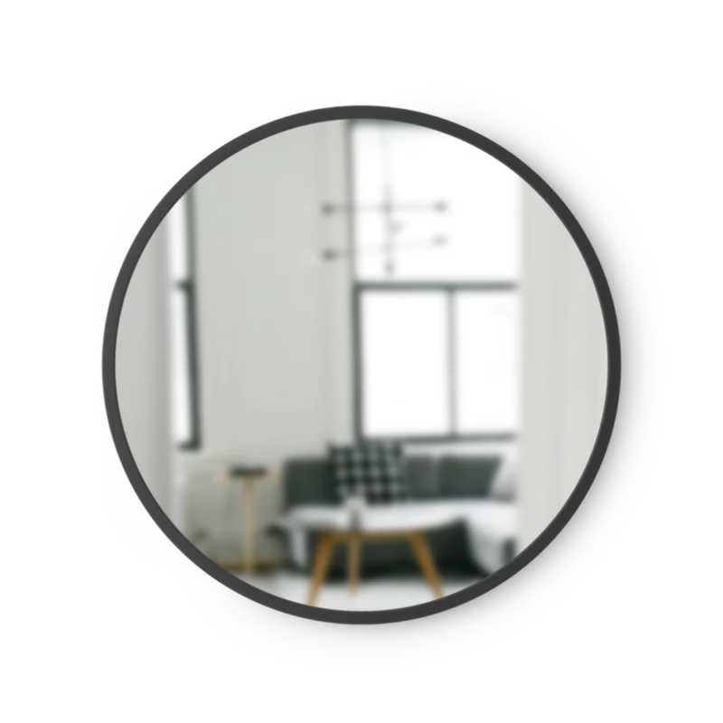 ESPEJO DE PARED HUB WALL NEGRO 94X3.1