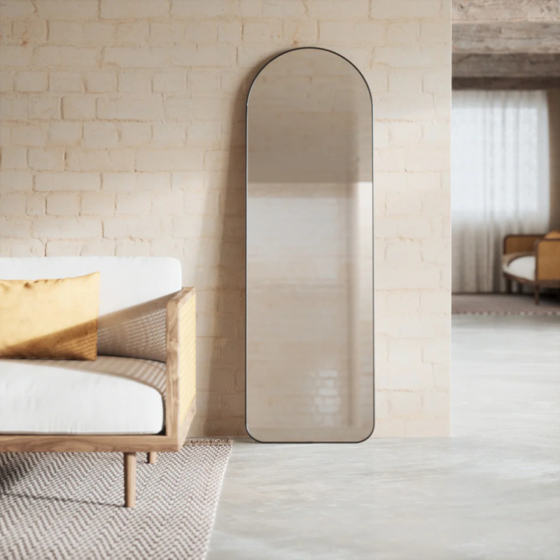 ESPEJO DE PIE HUBBA ARCHED LEANING TITANIUM 50X157 - Imagen 6