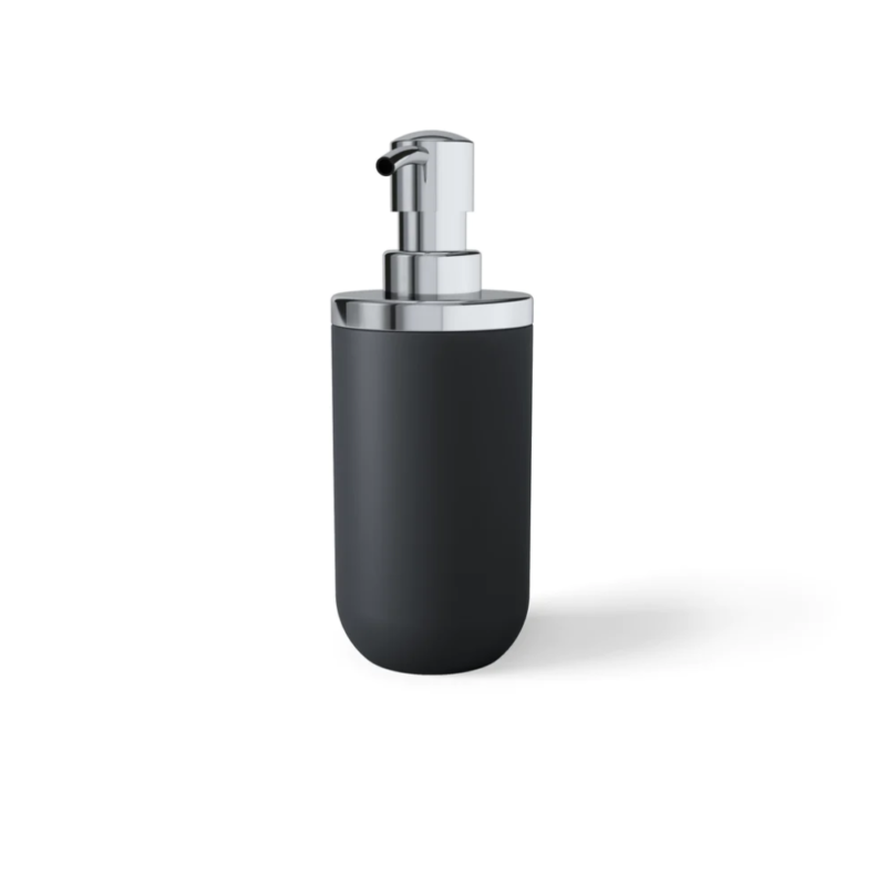 DISPENSADOR DE JABON JUNIP CROMADO/NEGRO - Imagen 3