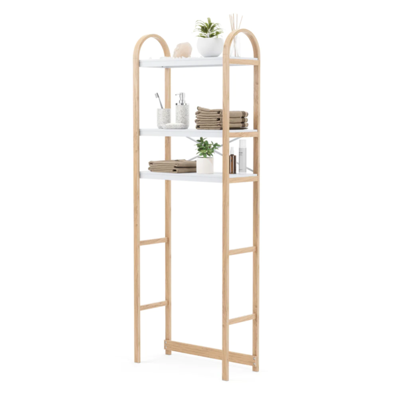 ESTANTE P/TOILETTE BELLWOOD BLANCO/NATURAL - Imagen 3