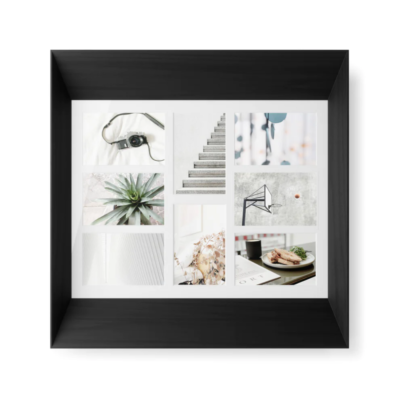 PORTA-RETRATO MULTIPLE DE PARED LOOKOUT WALL PD NEGRO 10X15