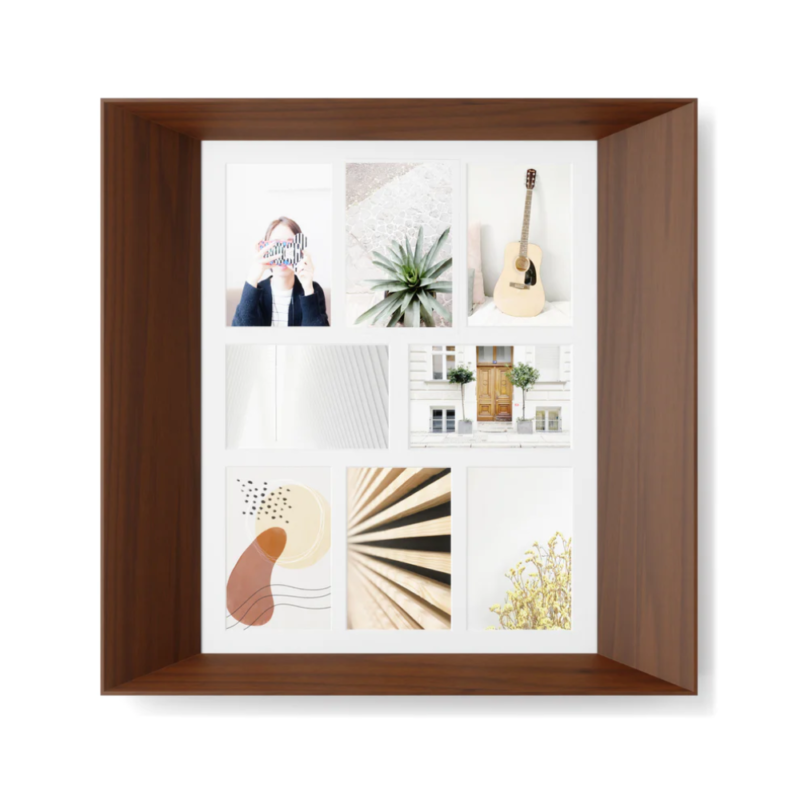 PORTA-RETRATO DE PARED MULTIPLE LOOKOUT WALL PD WALNUT 10X15 - Imagen 3