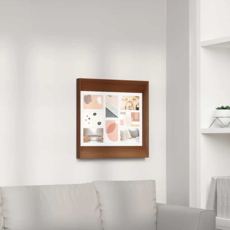 PORTA-RETRATO DE PARED MULTIPLE LOOKOUT WALL PD WALNUT 10X15 - Imagen 4