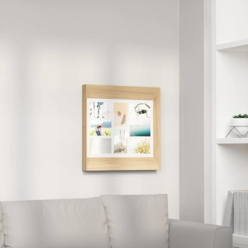 PORTA-RETRATO MULTIPLE DE PARED LOOKOUT WALL PD NATURAL 10X15 - Imagen 4