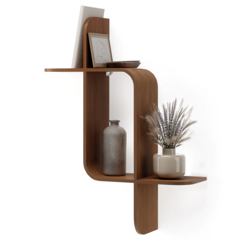 ESTANTE DE PARED MONTAGE LIGHT WALNUT - Imagen 2