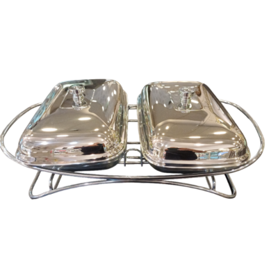 Porta pirex doble Contempo con calentador