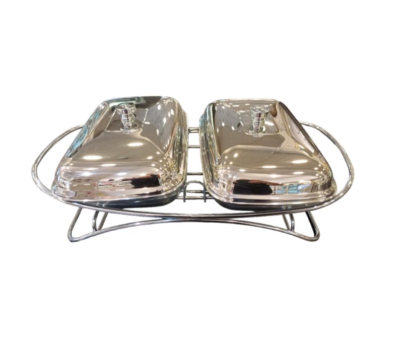 Porta pirex doble Contempo con calentador