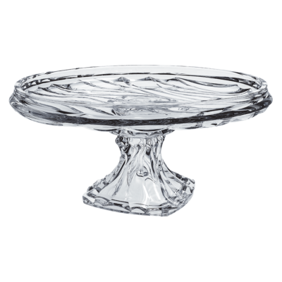 Plato con Pie Bamboo Lead Crystal