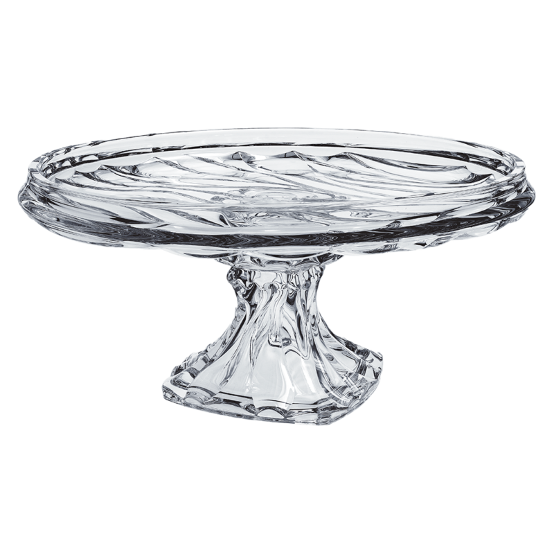Plato con Pie Bamboo Lead Crystal