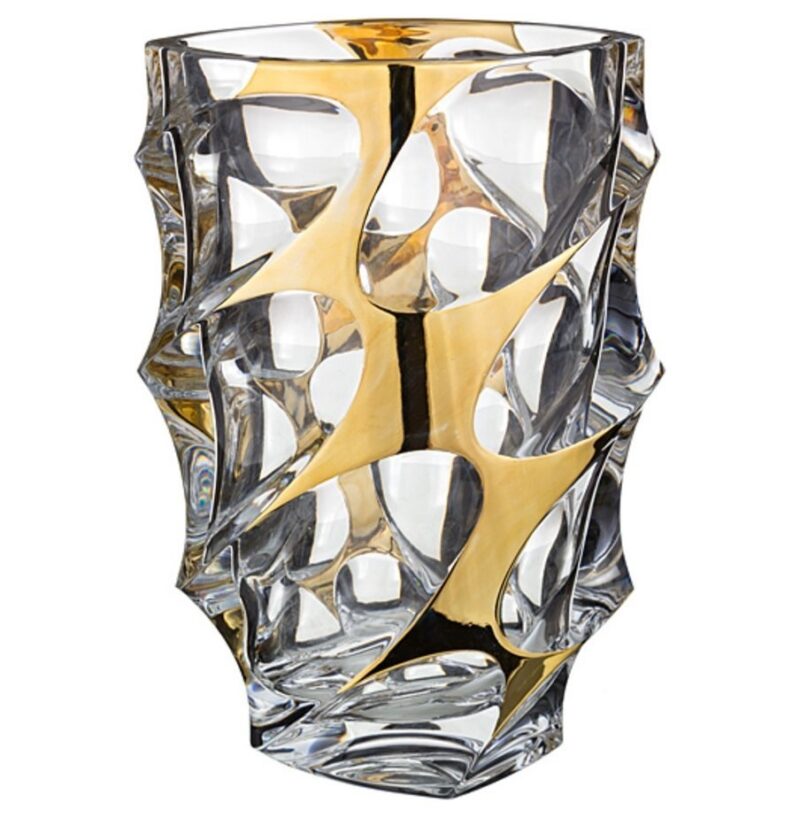 Florero Calypso Gold Lead Crystal