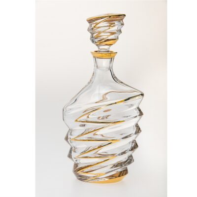 Decantador Dynamic con Dorado Non Lead Crystal