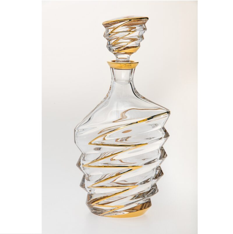 Decantador Dynamic con Dorado Non Lead Crystal