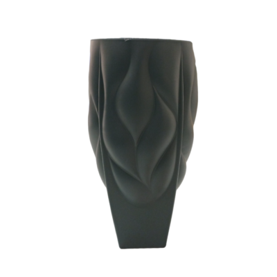 Florero  Bamboo Satinado Aceituna  Non Lead Crystal