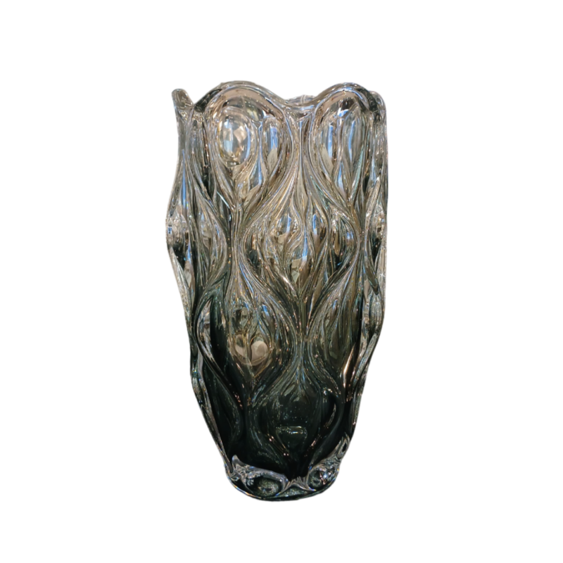 Florero Ocean Gris Non Lead Crystal