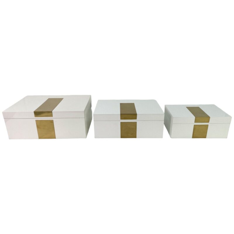 JGO CAJAS DE MADERA DECOR 3pzas