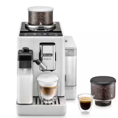 Cafetera Rivelia Delonghi Blanca
