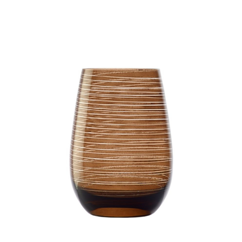 Juego de 6 vasos Stolzle trago largo Event Twister Brown