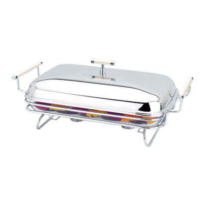 PORTA PIREX RECT.PERLE c/CALENTADOR INOX