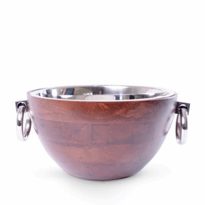 BOWL CHICO MADERA/ACERO c/ASA