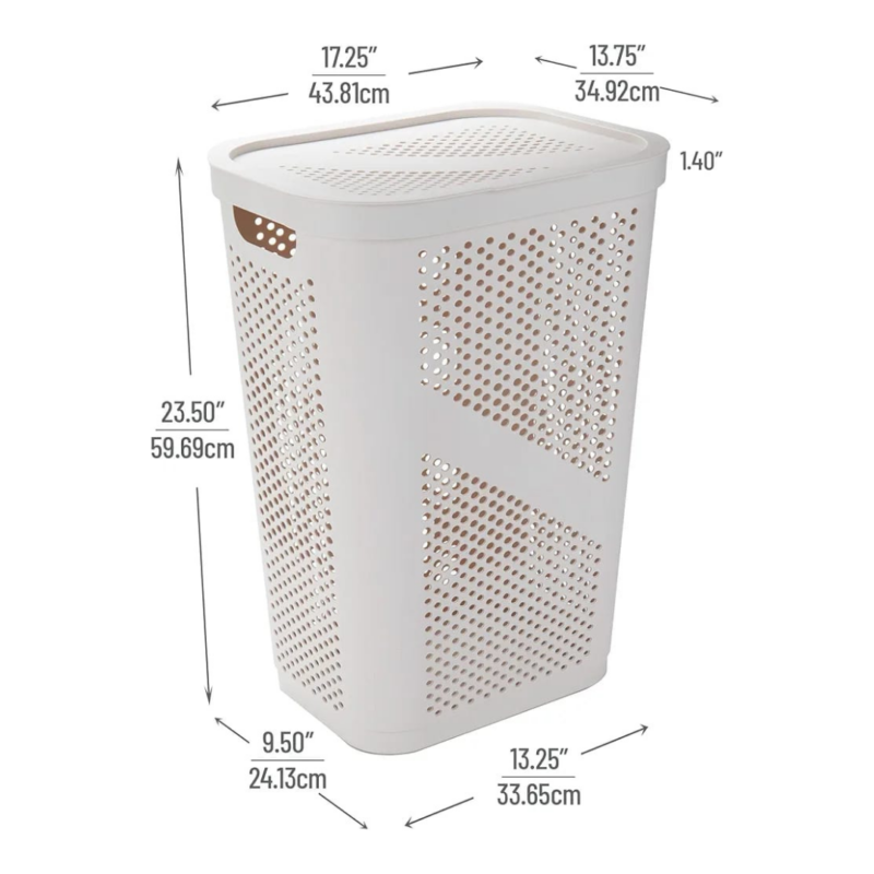 Cesto para ropa 60 litros - Beige