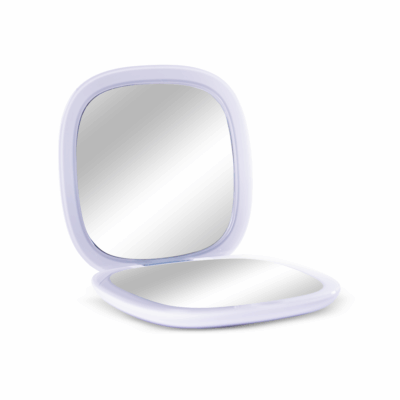 Espejo de bolsillo con luz LED para maquillaje