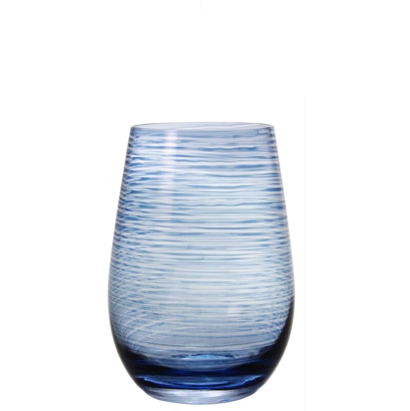 Juego de 6 vasos Stolzle trago largo Event Smoky Twister Blue