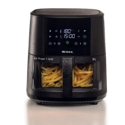 AIRFRYER ARIETE VIDRIO DIGITAL NEGRO 9L
