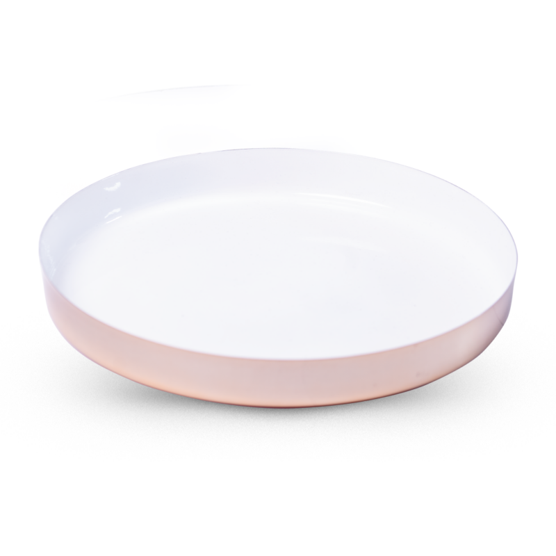 ENSALADERA DORADO c/BLANCO DIAM 27