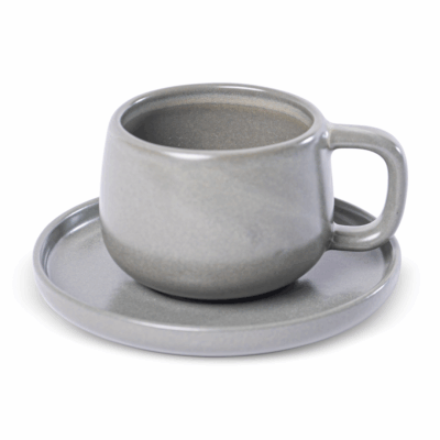 TAZA TE c/PLATITO URBAN/UNO VERDE