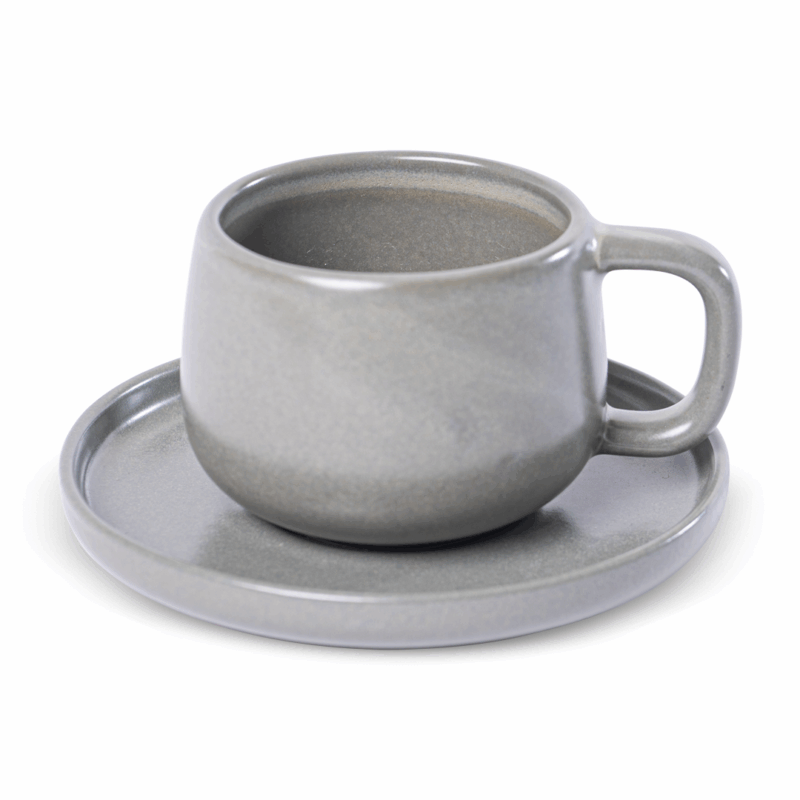 TAZA TE c/PLATITO URBAN/UNO VERDE