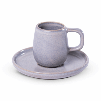 TAZA CAFE c/PLATO URBAN/UNO GRIS