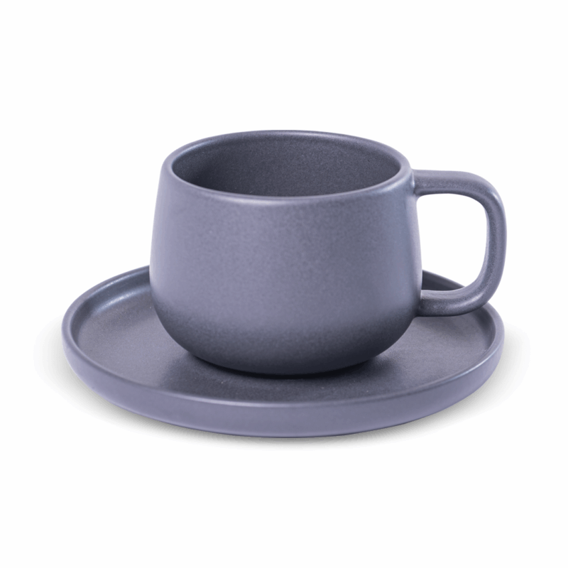 TAZA TE c/PLATO URBAN/UNO NEGRO/ARENA
