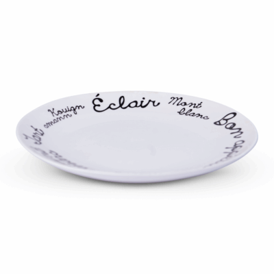 PLATO DECORADO DE PORCELANA