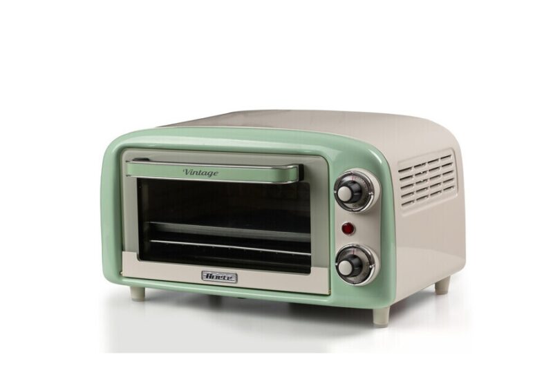 MINI HORNO ARIETE 10L CREMA/VERDE
